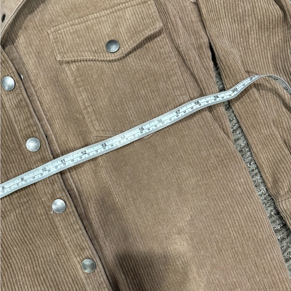 Bohme Corduroy Shacket shirt jacket Camel Small - Picture 8 of 11